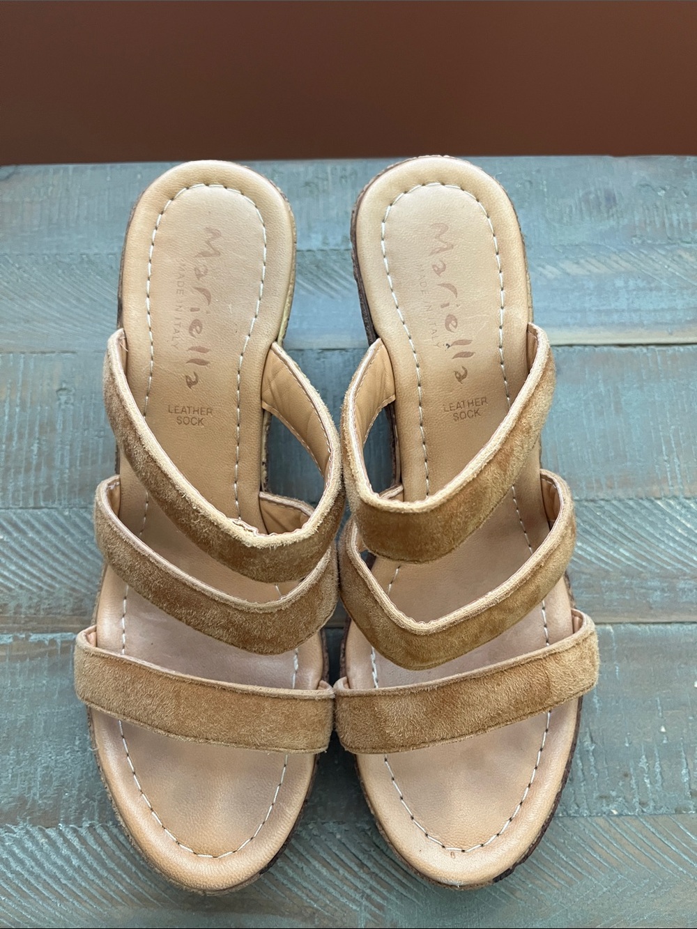 Mariella Made in Italy Wedge Sandals - Picture 3 of 6